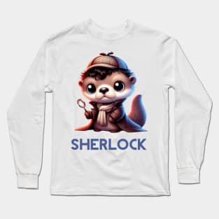 Cute BBC Sherlock Otter Long Sleeve T-Shirt